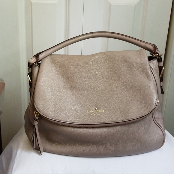 taupe shoulder bag